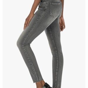 Kut from the Kloth Mia High Rise Fab Ab Skinny Button Front in Urbane